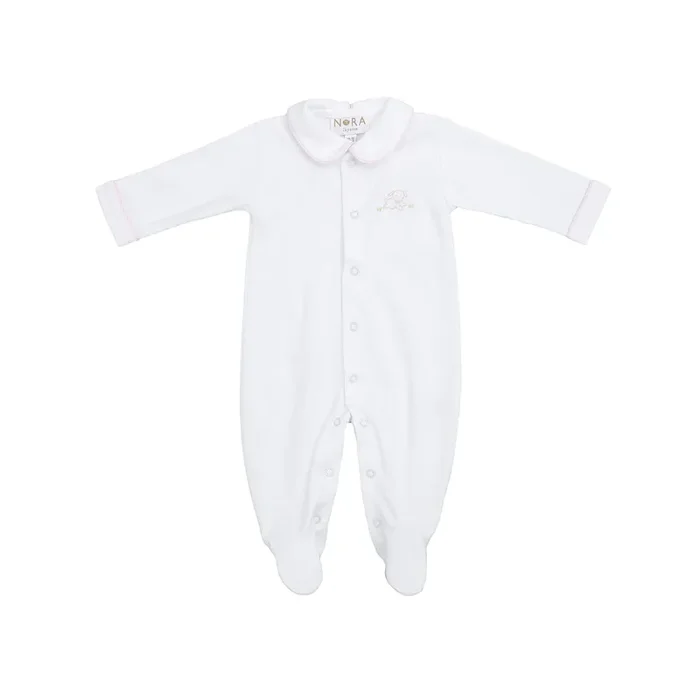 Baby Puppy Cotton Knit Footie