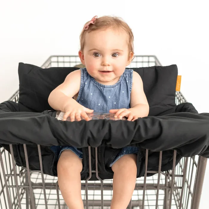 Baby Shopping Cart Cover – Black Fabric