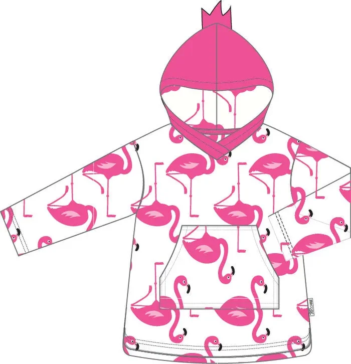 Baby Terry Swim Coverup – Franny The Flamingo (new) **pre-order (orders Will Ship In Full Early March ’25)**