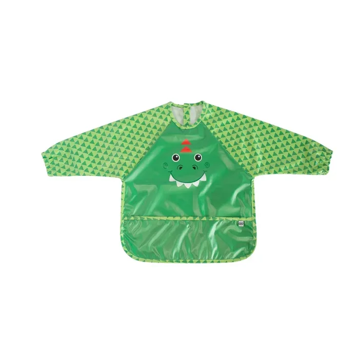 Baby/toddler Sleeved Bib/art Smock – Devin The Dinosaur