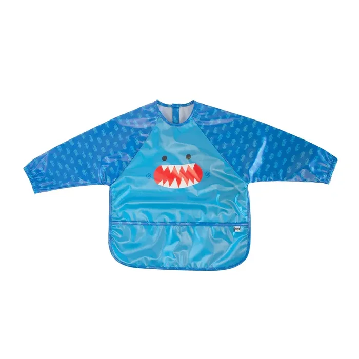 Baby/toddler Sleeved Bib/art Smock – Sherman The Shark