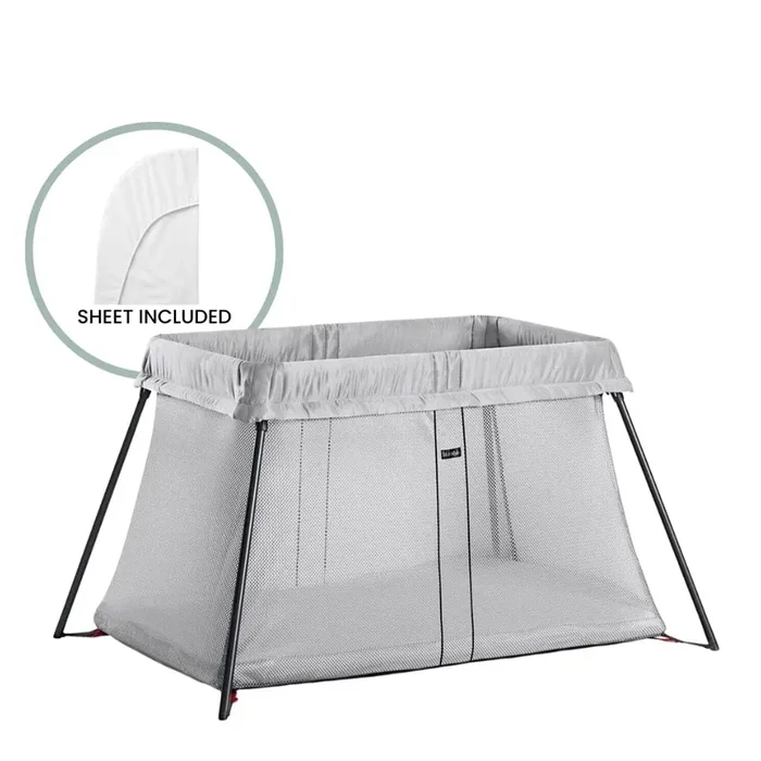 BabyBjorn Travel Crib Light & Fitted Sheet Bundle