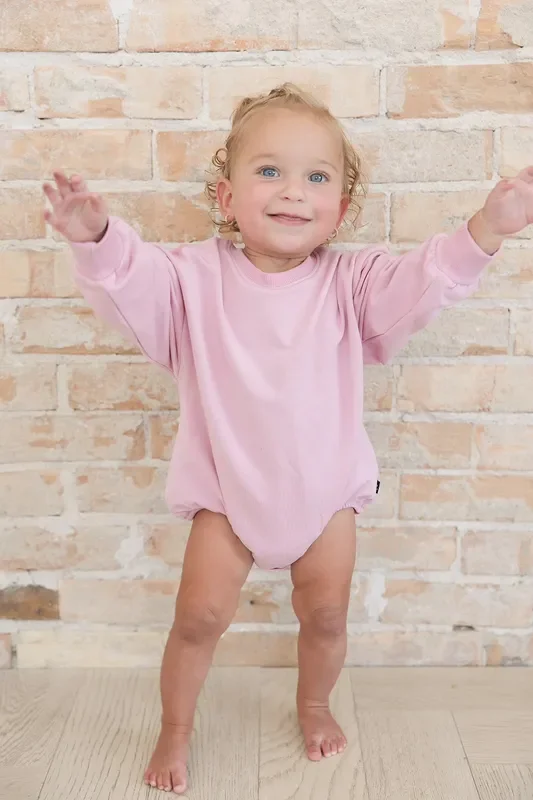 Ballet Pink – Cloud Terry Bubble Sweatshirt