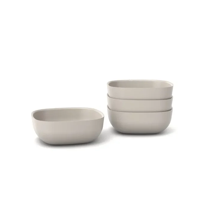 Bamboo Cereal Bowl – 4 Piece Set – Stone