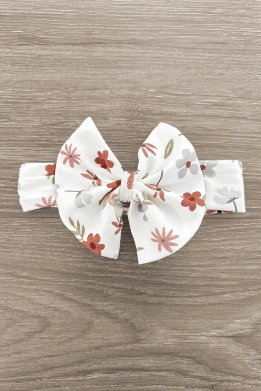Bamboo Golden Petals Bow Headband