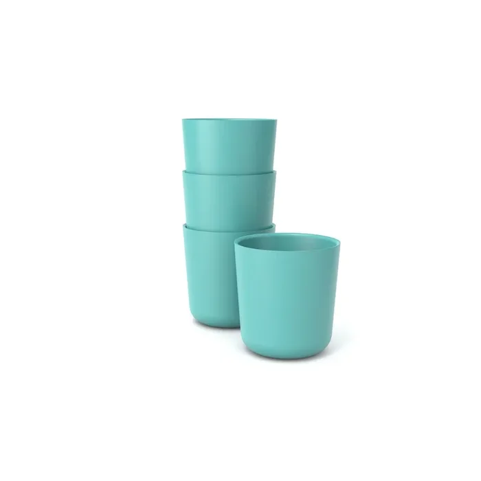 Bamboo Medium Cup – 4 Piece Set – Lagoon