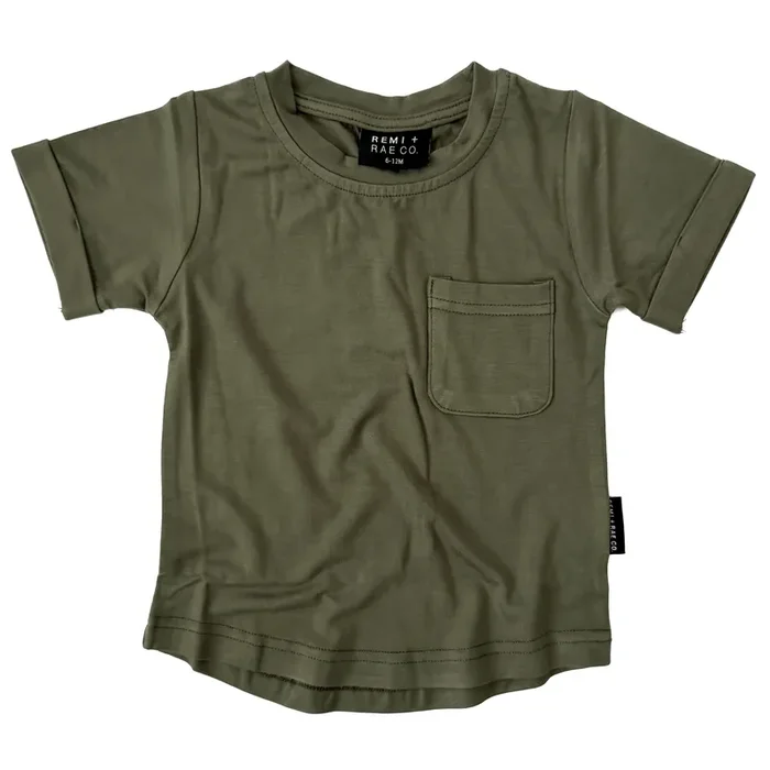Bamboo Pocket Tee – Pine