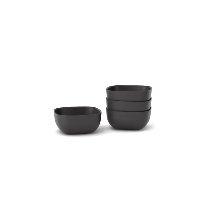 Bamboo Small Bowl – 4 Piece Set – Black