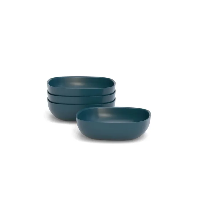 Bamboo Solo Salad Bowl – Set Of 4 – Blue Abyss