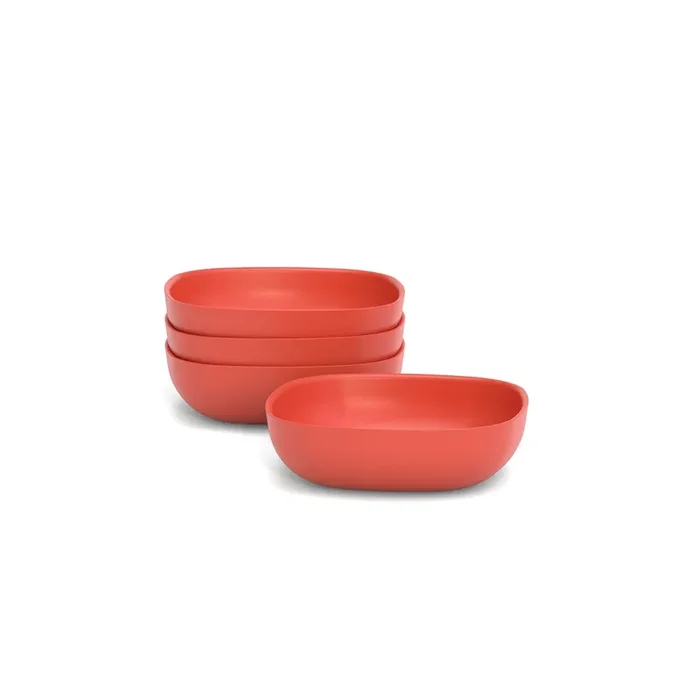 Bamboo Solo Salad Bowl – Set Of 4 – Persimmon