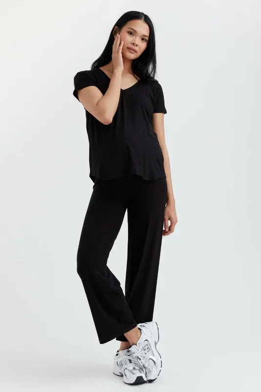 Bamboo Wide-Leg Pant