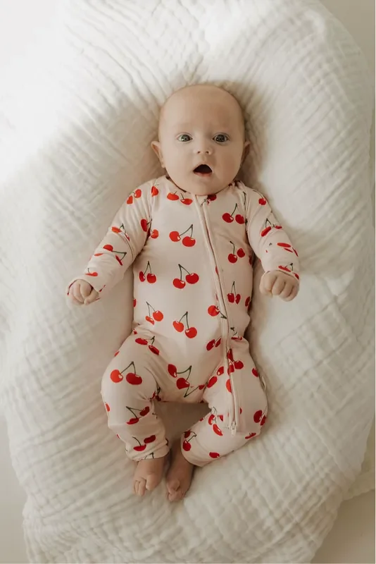 Bamboo Zip Pajamas | Cherry Orchard