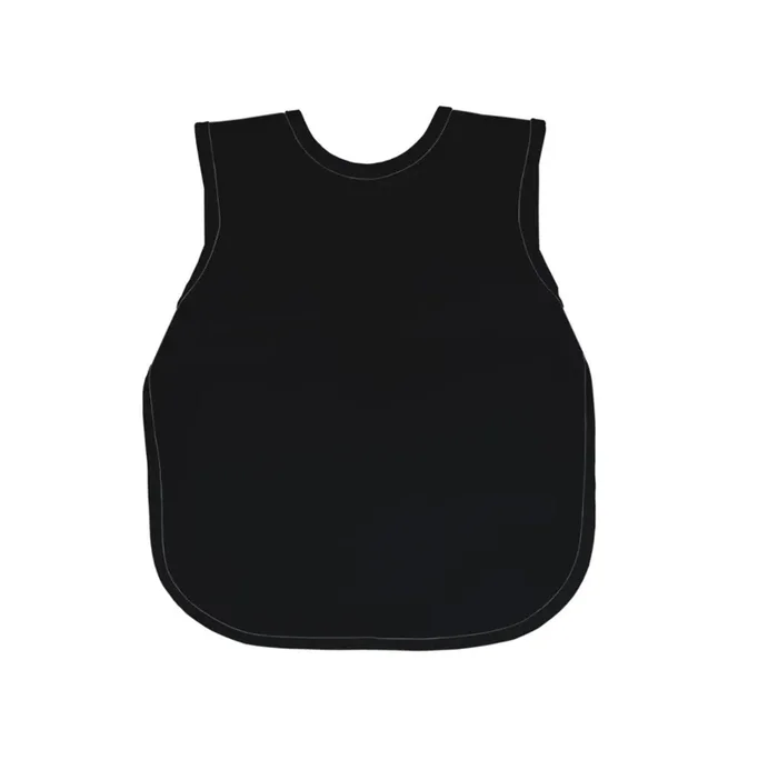 BapronBaby Solid Black Minimalist Bapron