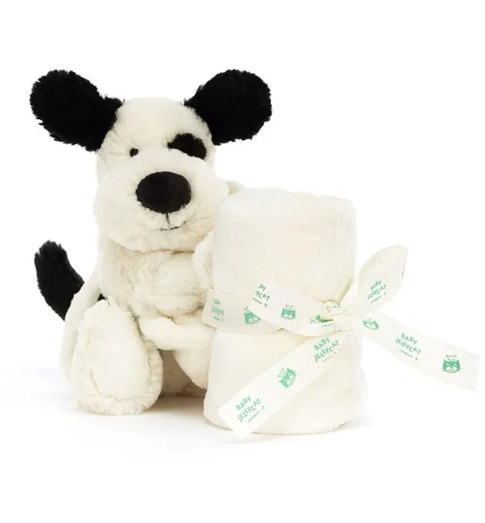 Bashful Black & Cream Puppy Soother