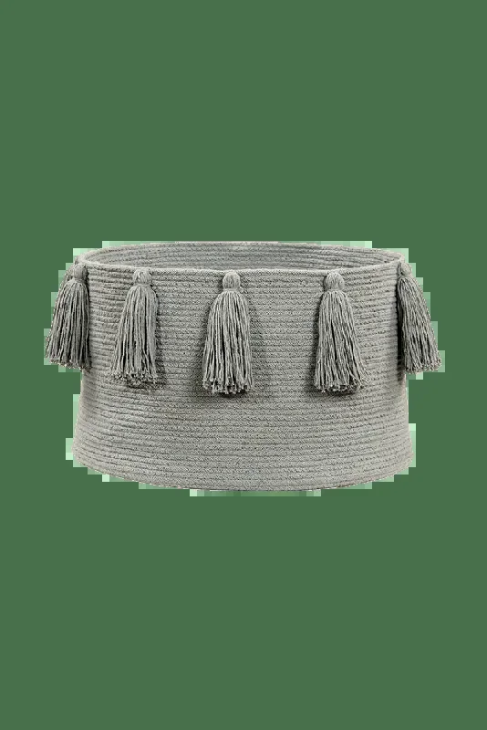 Basket Tassels Light Grey – Tassels