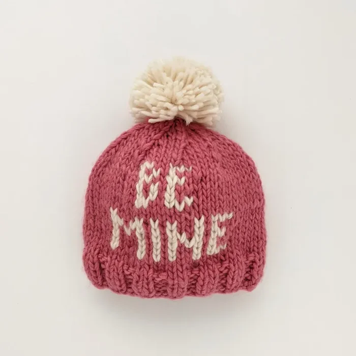 Be Mine Valentine’s Day Hand Knit Beanie Hat