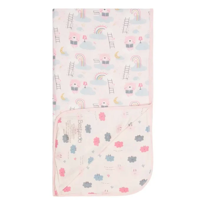 Bedtime Bears?sleepy Llamas Swaddle Pink