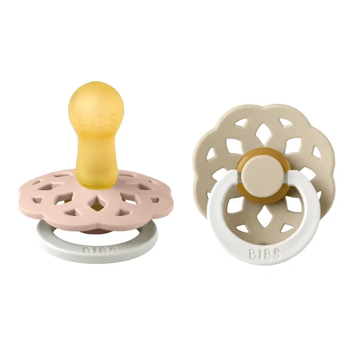 BIBS Pacifier Boheme Latex 2 PK Blush Glow / Vanilla Glow (Min. of 2 PK, multiples of 2 PK)