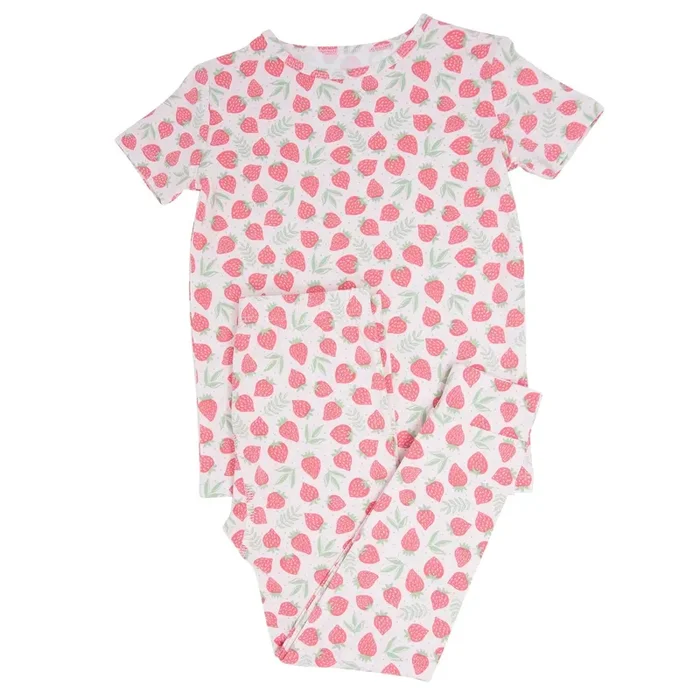 Big Kid Pajama S/s – Strawberry Basil