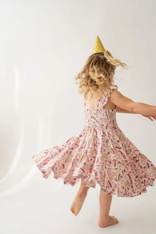 Birthday Shirred Dress