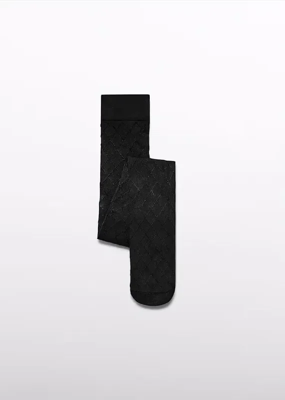 Black Diamond Jacquard Tights
