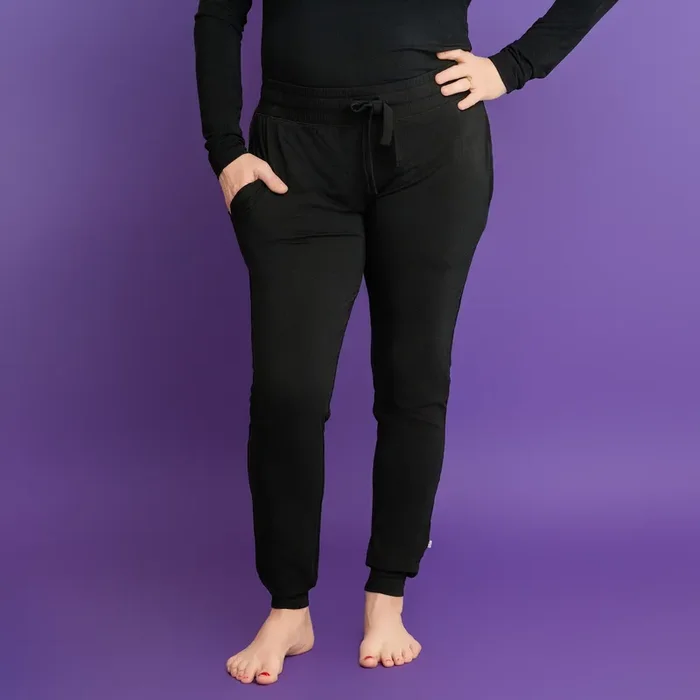 Black | Women’s Bamboo Jogger Pajama Pants