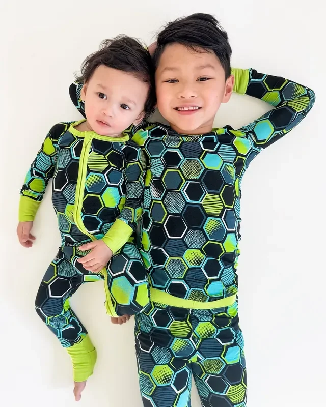 Blitz | Two-piece Bamboo Long Sleeve Toddler & Kids Pajamas
