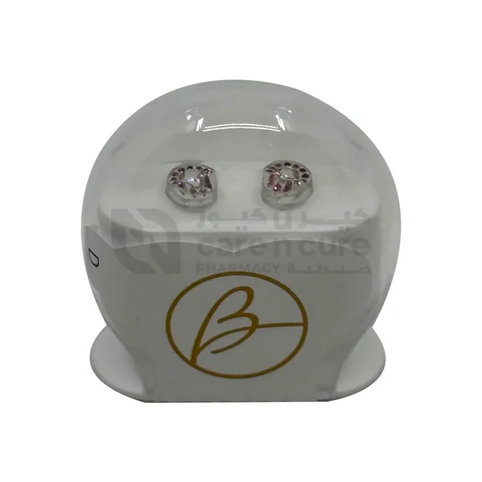 Blomdahl Mp Brilli Halo 6 mm, Lig Rose/Crystal