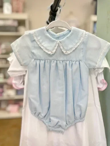 Blue Lace Trim Bubble