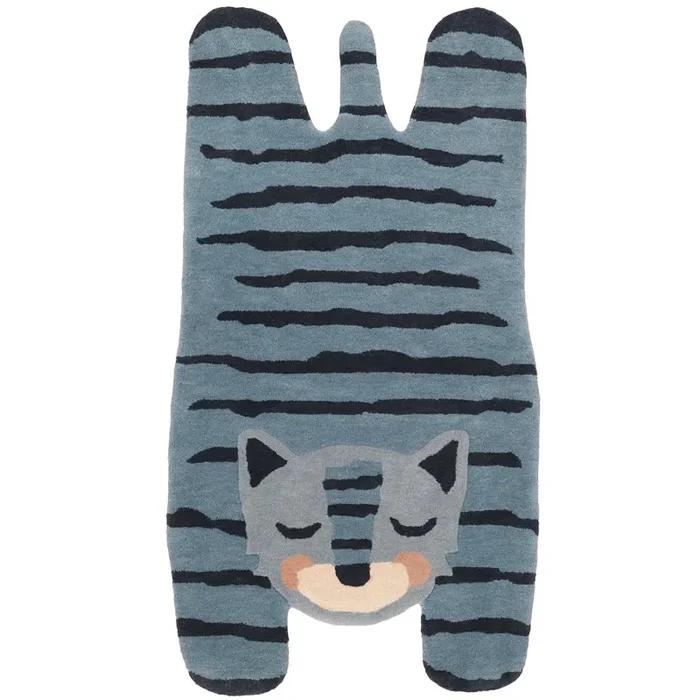 Blue Tigger Original Children’s Rug With Tiger Shape