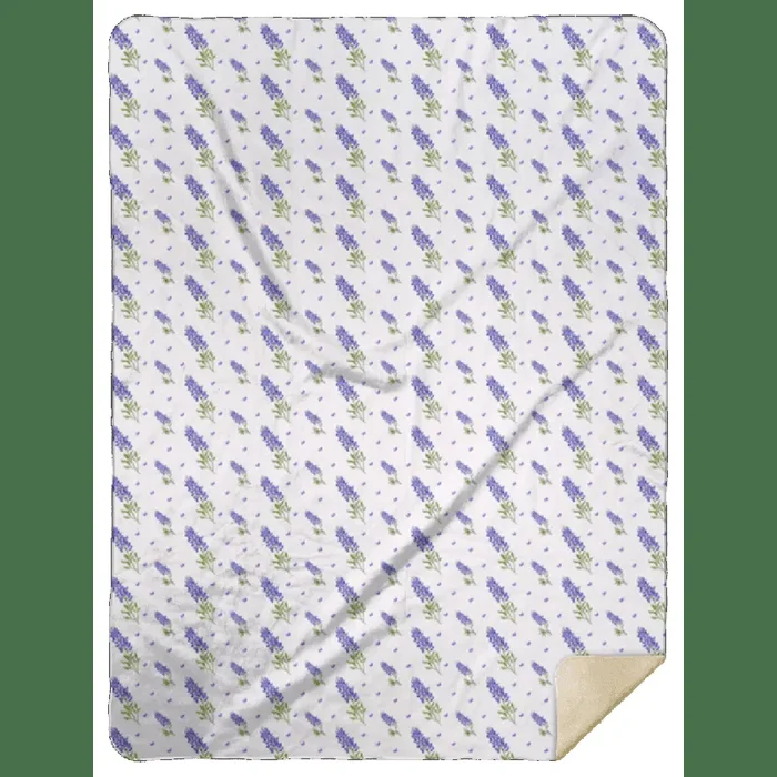Bluebonnets Plush Throw Blanket 60×80