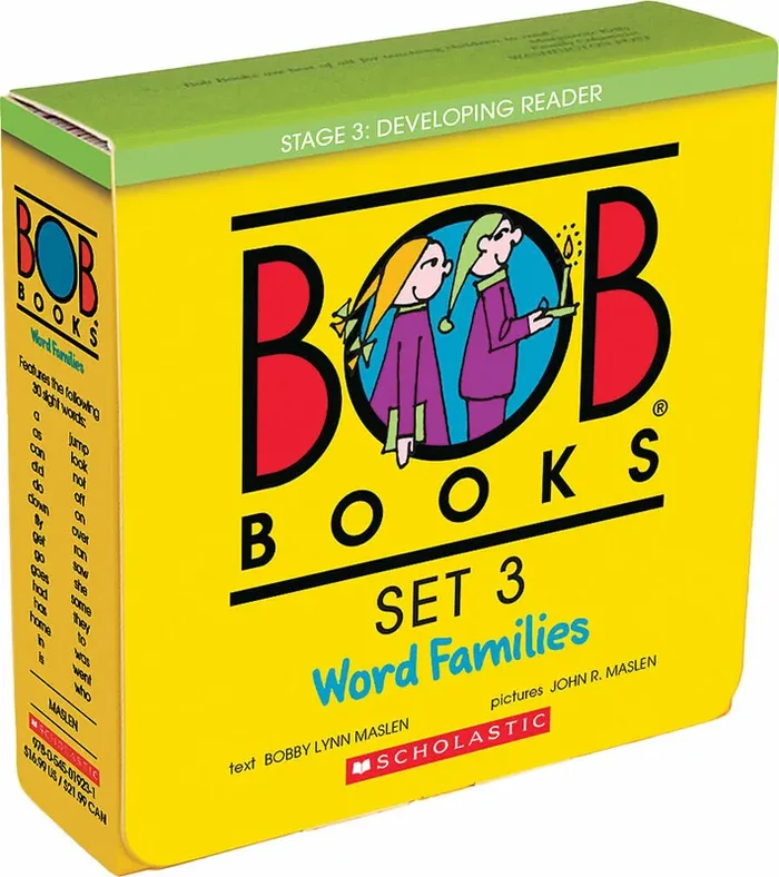 Bob Books – Word Families Box Set | Phonics, Ages 4 and up, Kindergarten, First Grade (Stage 3: Developing Reader)
