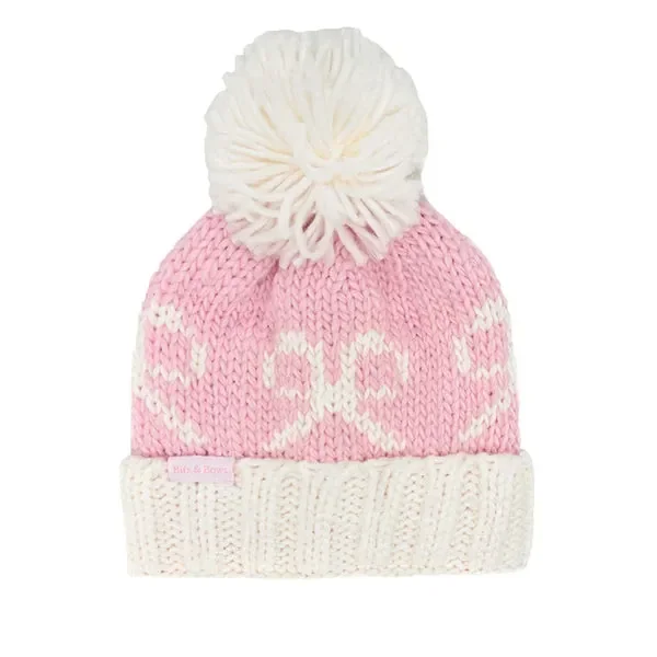 Bobble Hat – Pink Bows