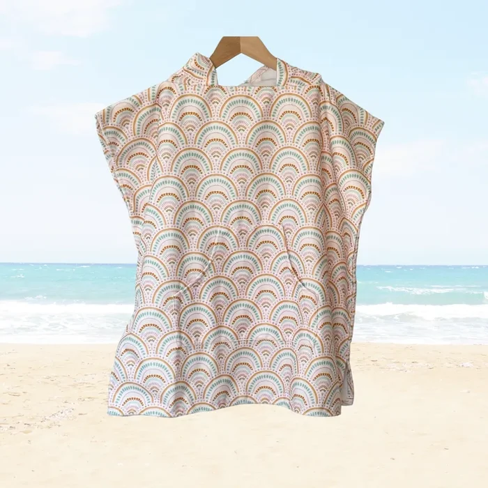 Boho Rainbows Toddler & Kids Hooded Towel Pool Poncho