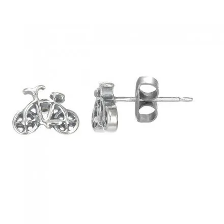 Boma Sterling Silver Bicycle Post Earrings