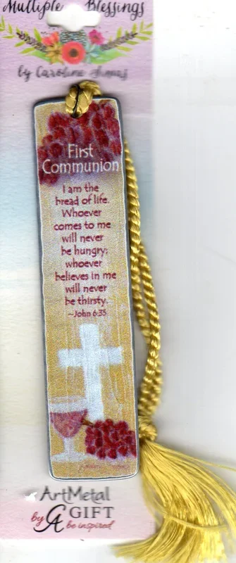 Bookmark – First Holy Communion Metal Cream 80mm