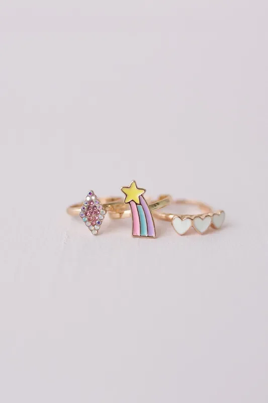Boutique Heart Star Rings
