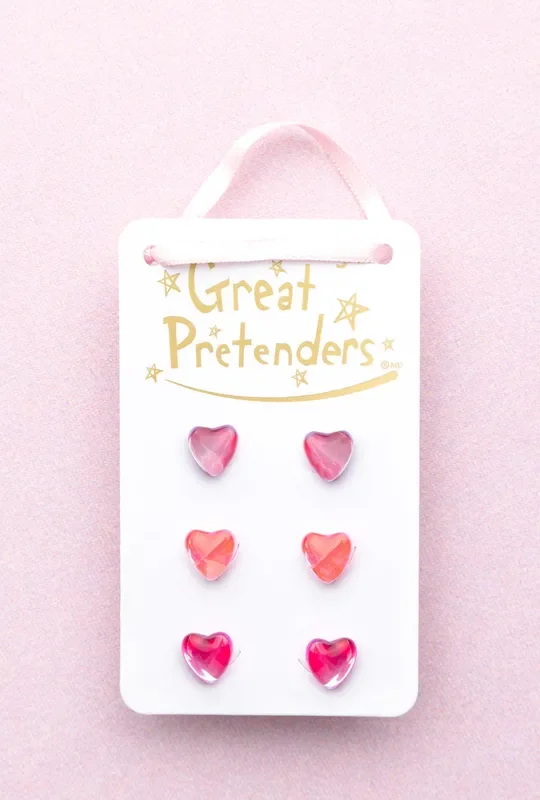 Boutique Holo Heart Studded Earrings