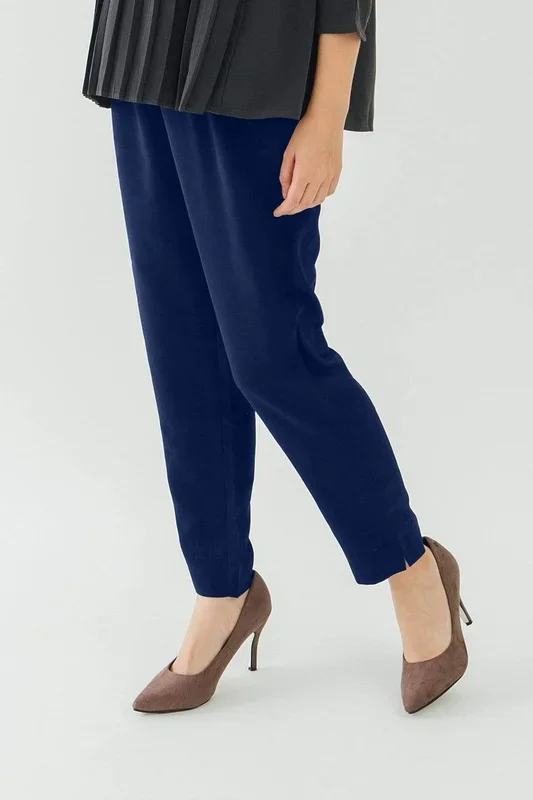 Bove Chavela Drawstring Semi-baggy Maternity Pants Navy