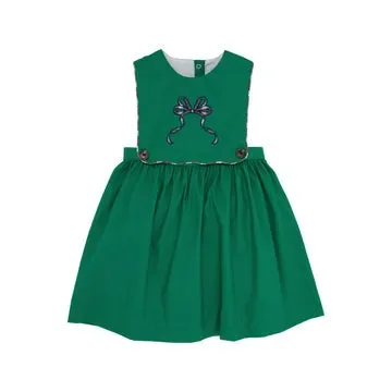 Brady Button In Dress – Kiawah Kelly Green with Merritt Park Plaid