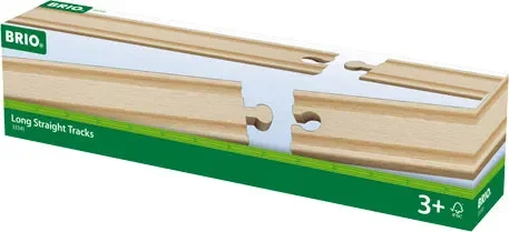 BRIO Long Straight Tracks- Set of 4