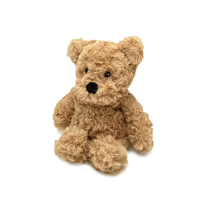 Brown Curly Bear Warmies Junior