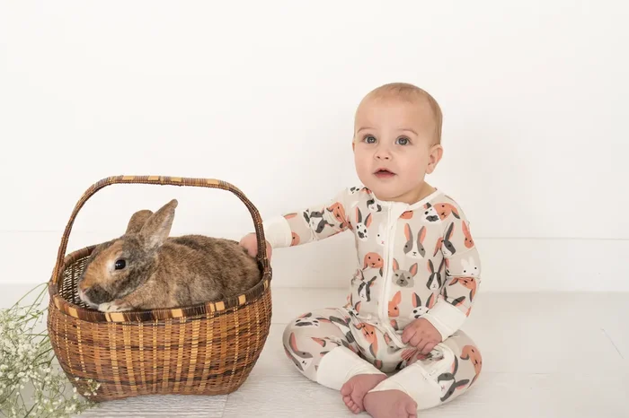 Bunny Crew (convertible Zip Footies)