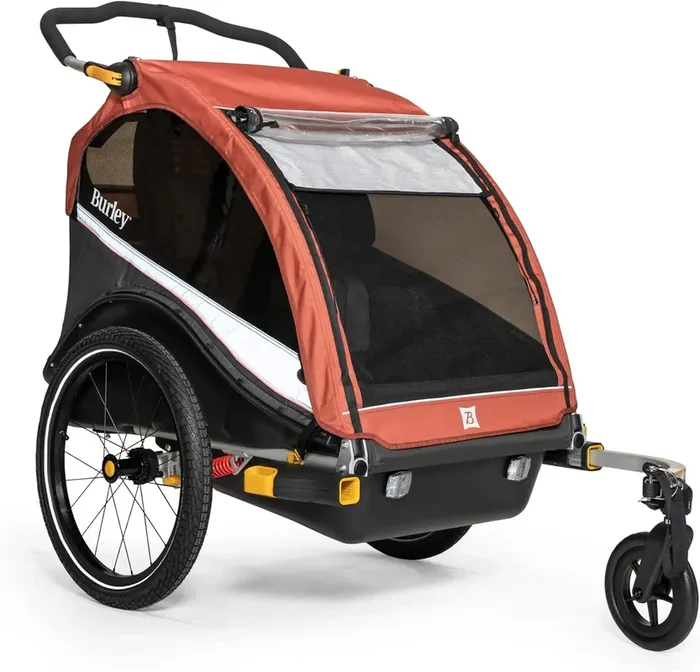 Burley Cub X 2 Seat Kids Bike Trailer and Stroller