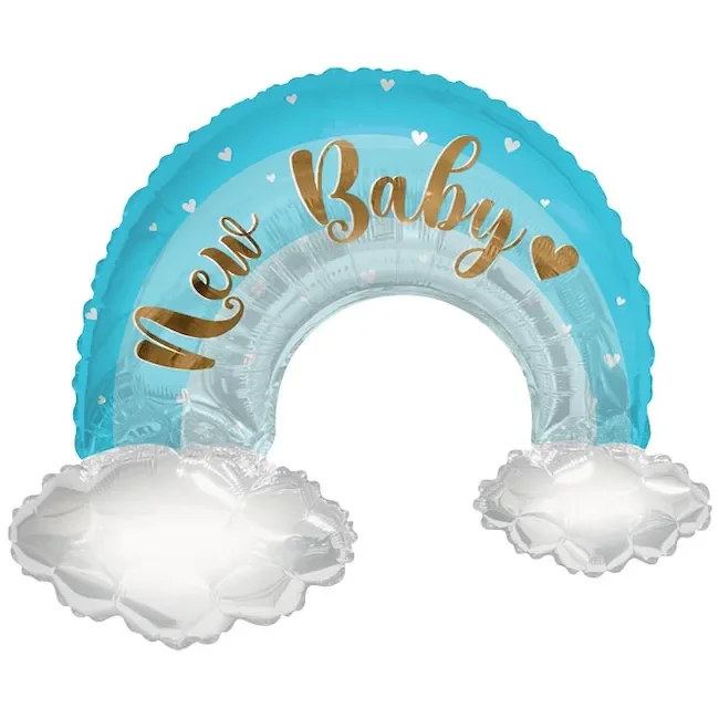 Burton & Burton New Baby Blue Rainbow Shape 36 “