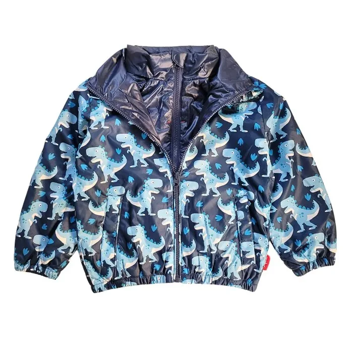 Car Seat Coat | The Road Coat Transition – Navy Raptor Print