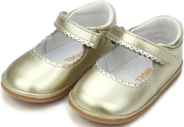 Cara Gold Scallop Shoe