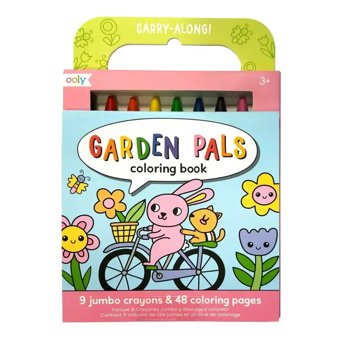 Carry Along Coloring Book Set Garden Pals
