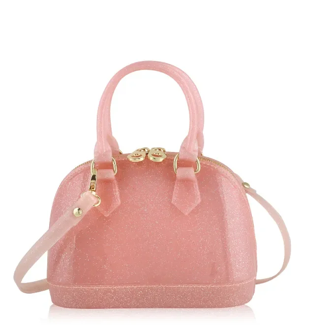 Carrying Kind Cate Jelly Bag In Light Pink Sparkle With Closer To Heaven Charm