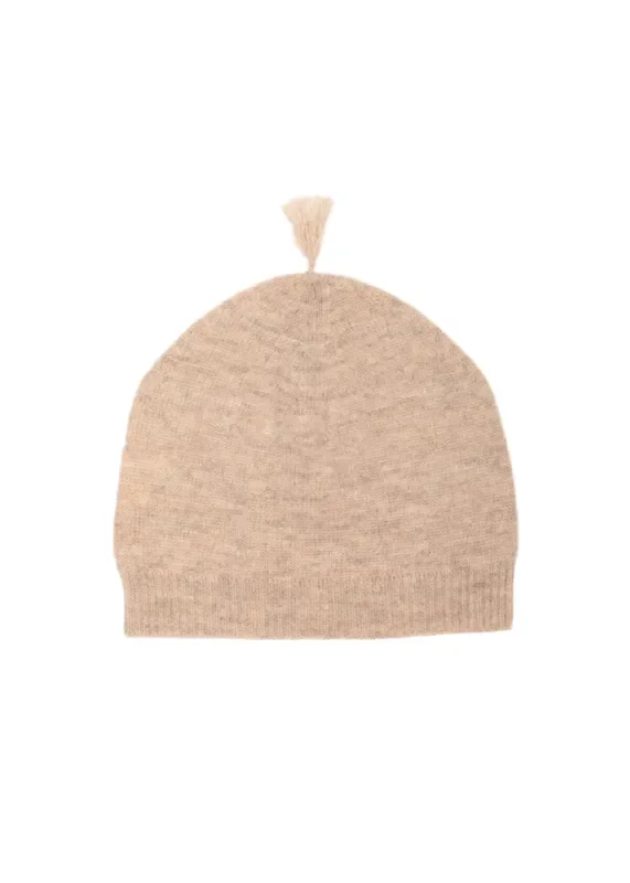 Cashmere & Merino Wool Beanie | Beige